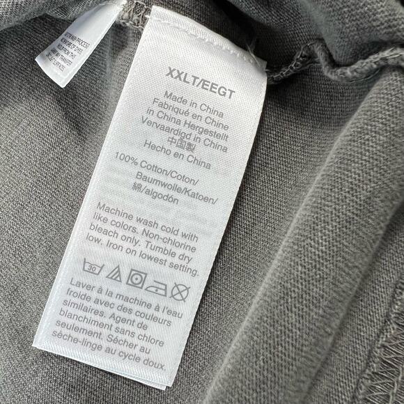 J.Crew Men's XXLT Gray Classic Short-Sleeve Crew Neck T-Shirt - Picture 4 of 4